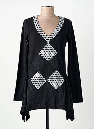 Tunique manches longues noir SOLOLA femme