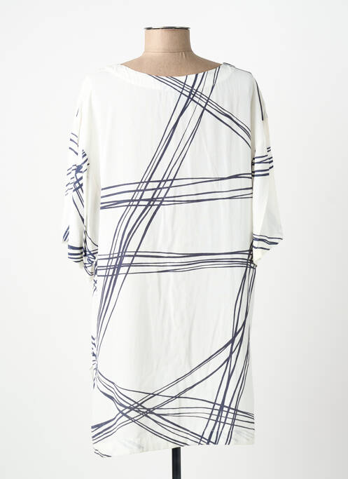 Tunique manches courtes col rond blanc ANIMALE femme