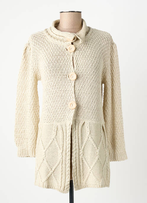 Gilet manches longues beige FINETTE femme