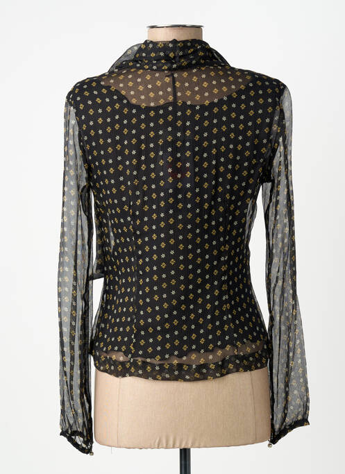 Chemisier coupe cintrée manches longues noir PAUL BRIAL femme