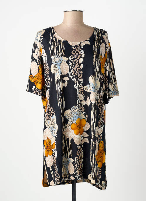 Tunique manches courtes noir FINETTE femme