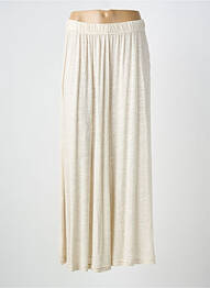 Jupe longue coupe évasée beige FINETTE femme