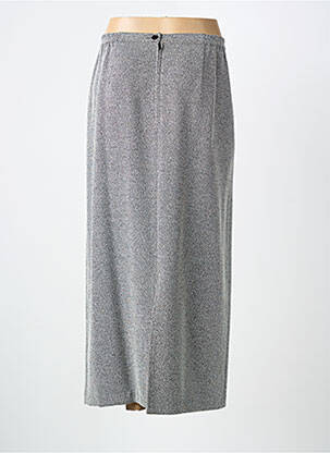 Jupe longue coupe droite gris PRUNELLE femme