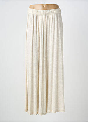 Jupe longue coupe évasée beige FINETTE femme