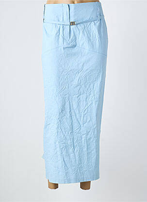 Jupe longue coupe droite bleu BOSCA femme
