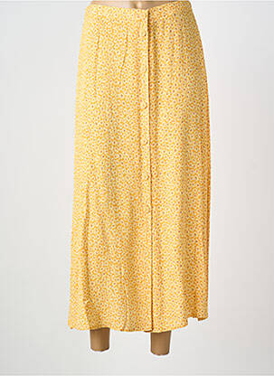 Jupe longue imprimé fantaisie jaune PRUNELLE femme