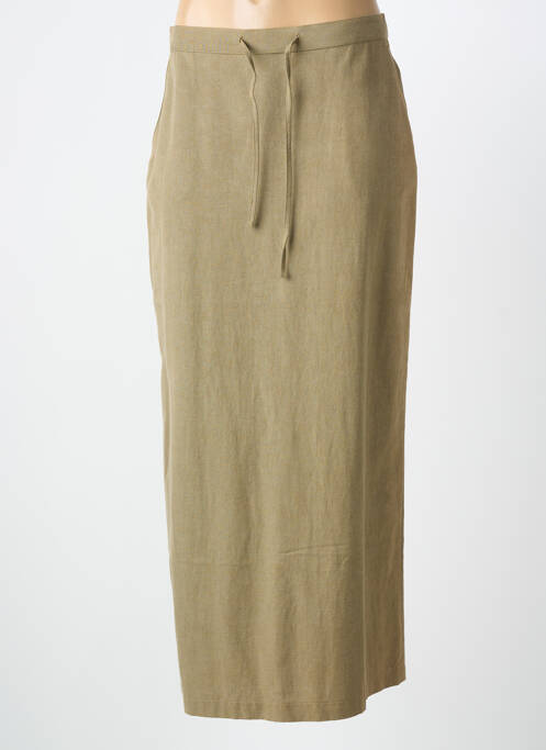 Jupe longue fermeture zippée au dos beige ARMOR LUX femme