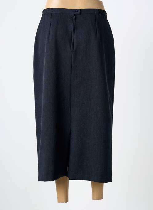 Jupe longue fermeture zippée au dos bleu PRUNELLE femme