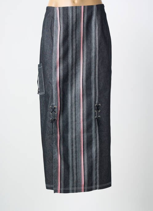 Jupe longue imprimé fantaisie gris PAUL BRIAL femme