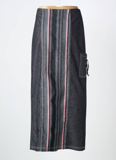 Jupe longue imprimé fantaisie gris PAUL BRIAL femme