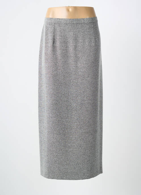 Jupe longue coupe droite gris PRUNELLE femme