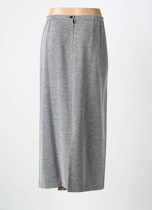 Jupe longue coupe droite gris PRUNELLE femme