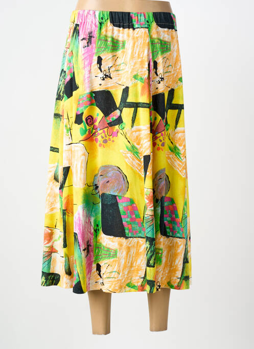 Jupe longue imprimé fantaisie jaune JEAN GIRARD femme