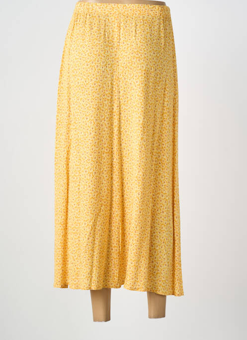 Jupe longue imprimé fantaisie jaune PRUNELLE femme