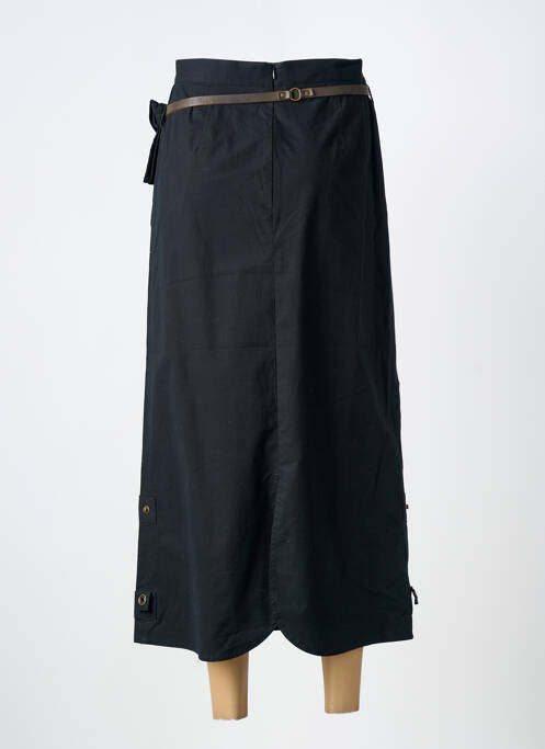 Jupe longue fermeture zippée au dos noir CARNET DE BORD femme