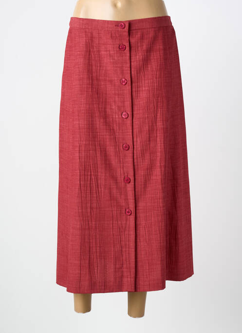 Jupe longue coupe droite rouge PIER BÉ femme