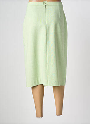 Jupe mi-longue coupe droite vert PIER BÉ femme