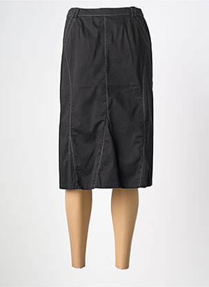 Jupe mi-longue coupe droite noir PIER BÉ femme
