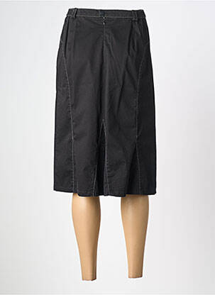 Jupe mi-longue coupe droite noir PIER BÉ femme