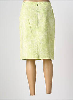 Jupe mi-longue coupe droite vert FEDORA femme