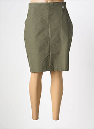 Jupe mi-longue coupe droite vert ARMOR LUX femme