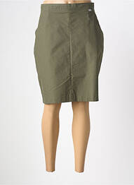 Jupe mi-longue coupe droite vert ARMOR LUX femme