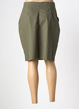 Jupe mi-longue coupe droite vert ARMOR LUX femme