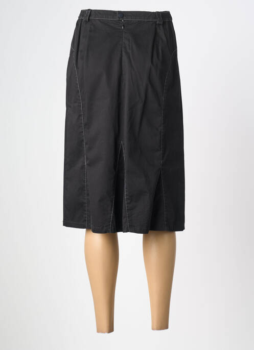 Jupe mi-longue coupe droite noir PIER BÉ femme