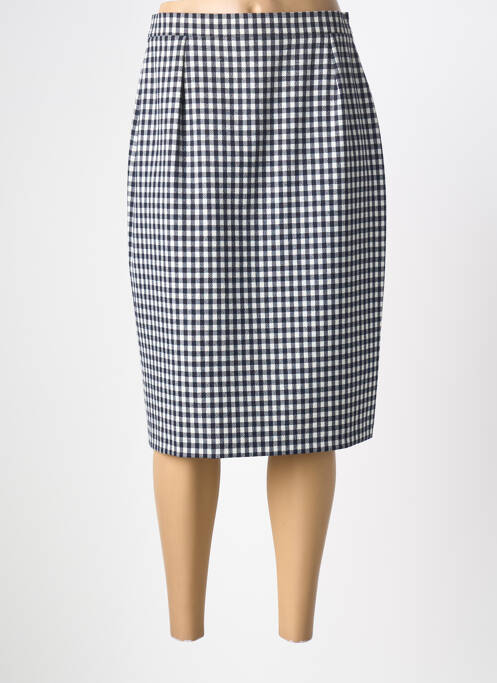 Jupe mi-longue coupe droite noir PIER BÉ femme