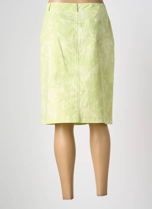 Jupe mi-longue coupe droite vert FEDORA femme