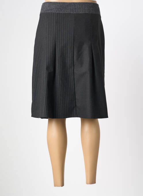 Jupe mi-longue fermeture zip latéral noir LEWINGER femme
