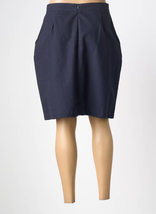 Jupe mi-longue coupe droite bleu ARMOR LUX femme