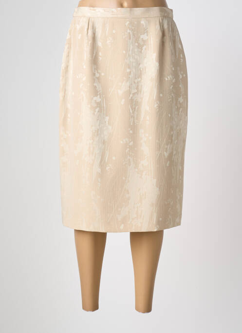Jupe mi-longue beige PIER BÉ femme