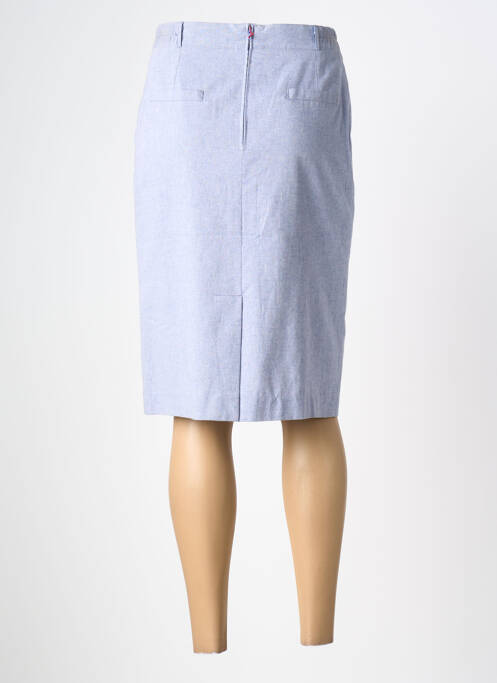 Jupe mi-longue bleu JACQUES D'ARS femme