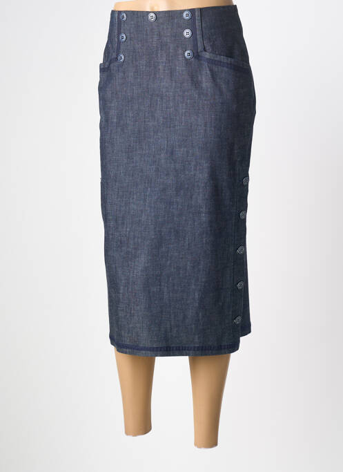 Jupe mi-longue bleu PAUL BRIAL femme