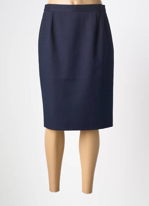 Jupe mi-longue bleu PIER BÉ femme