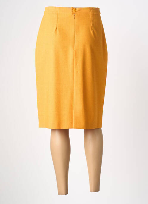 Jupe mi-longue jaune PIER BÉ femme