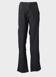 Jeans coupe droite taille normale taille normale noir CLAUDE DE SAIVRE femme