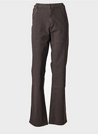 Jeans coupe droite taille normale taille normale marron CLAUDE DE SAIVRE femme