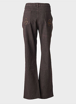 Jeans coupe droite taille normale taille normale marron CLAUDE DE SAIVRE femme