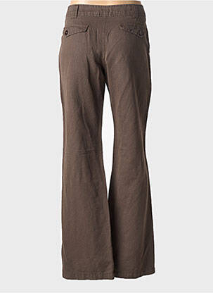Pantalon droit tissage popeline taille normale gris JOCAVI femme