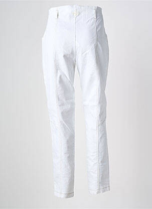 Pantalon slim stretch taille normale blanc PAUL BRIAL femme