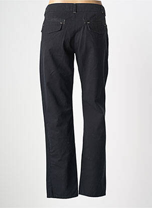 Pantalon chino tissage popeline taille normale noir MASSANA femme