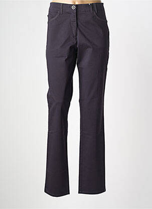 Pantalon droit stretch taille normale bleu JOCAVI femme