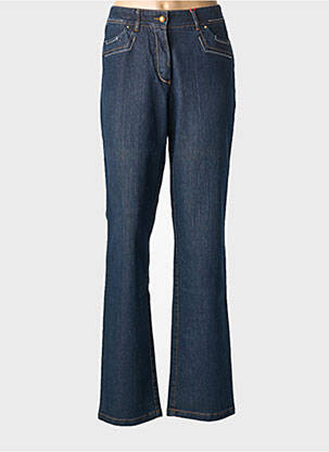 Jeans coupe droite taille normale taille normale bleu JOCAVI femme