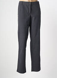Pantalon chino tissage popeline taille normale gris JOCAVI femme