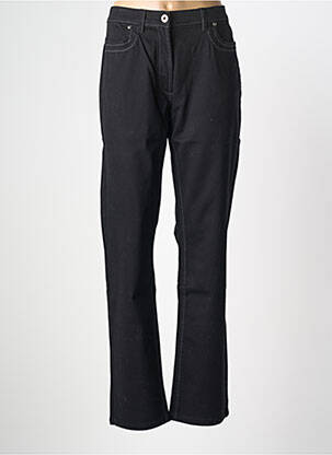 Jeans coupe droite stretch taille normale noir CLAUDE DE SAIVRE femme