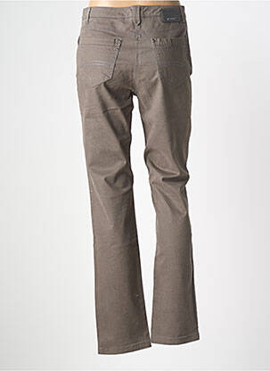 Pantalon droit tissage popeline taille normale gris JOCAVI femme