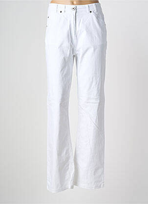 Jeans coupe droite blanc CLAUDE DE SAIVRE femme