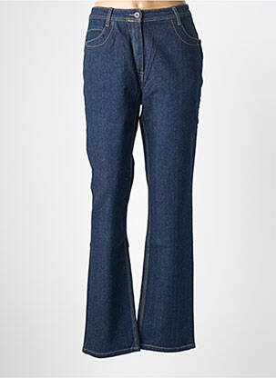 Jeans coupe droite bleu CLAUDE DE SAIVRE femme